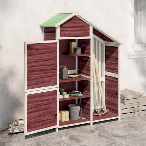 vidaXL Tuinschuur 120x53,5x170 cm massief grenenhout, Tuin en Terras, Tuinhuizen, Nieuw, Verzenden