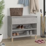 vidaXL Schoenenkast 70x36x60 cm bewerkt hout betongrijs, Huis en Inrichting, Verzenden, Nieuw