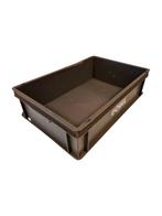 Stapelbak 600x400x170 donkergrijs gesloten gebruikt, Doe-het-zelf en Verbouw, Kratten en Dozen, Gebruikt, 40 tot 60 cm, 50 tot 75 cm