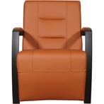 Leren fauteuil Magnificent - Hermes Cognac (cognac/oranje), Nieuw, Ophalen of Verzenden, 50 tot 75 cm, Industrieel, Modern