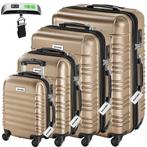 Kofferset Mila 4-delig met bagageweger en bagagelabels - cha, Verzenden, Nieuw