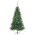 vidaXL Kunstkerstboom met verlichting en kerstballen 150 cm, Diversen, Kerst, Verzenden, Nieuw