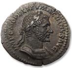 Romeinse Rijk. Macrinus (217-218 n.Chr.). Zilver Denarius,