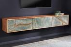 Massief houten TV-lowboard MOUNTAIN SOUL 160cm hangend echt, Huis en Inrichting, Kasten | Televisiemeubels, Ophalen of Verzenden