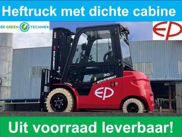 Elektrische heftruck | Dichte Cabine |Verwarmd | Vanaf: beschikbaar voor biedingen