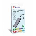 Verbatim USB-C Triple Pro Multiport Hub 13 Port, Verzenden, Zo goed als nieuw
