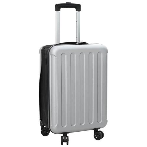 vidaXL Vouwbare Koffer Hard Shell 20 inch Zilver 34x23x55,5, Sieraden, Tassen en Uiterlijk, Koffers, Nieuw, Verzenden