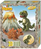Hama - Dino Strijkkralen 3D (2500 stuks) | Hama - Hobby, Nieuw, Verzenden