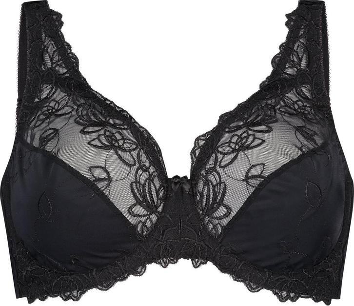 Hunkemöller - Maat D80 Niet-voorgevormde BH Diva - zwart, Kleding | Dames, Ondergoed en Lingerie, Verzenden