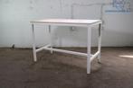 Vepa | Statafel | Tweedehands |  | Eiken blad | Wit frame |, Verzenden, Gebruikt