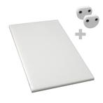 GGM Gastro | Snijplank - 250x400mm - HACCP conform - Wit |, Verzenden, Nieuw