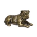 Gietijzeren sculptuur van een liggende engelse bulldog, Antiek en Kunst, Verzenden