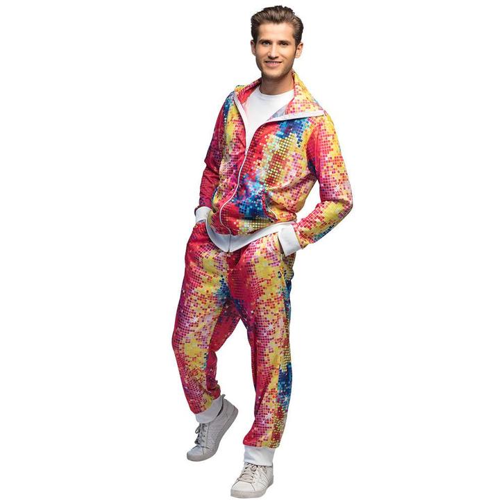 Trainingspak Disco Dude Heren, Kleding | Heren, Carnavalskleding en Feestkleding, Nieuw, Ophalen of Verzenden