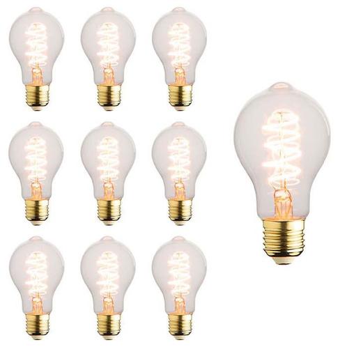 Set van 10 LED lampen E27 | 3-staps dimbaar | 5.5 watt | 180, Huis en Inrichting, Lampen | Losse lampen, Overige typen, Nieuw