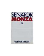 1979 OPEL SENATOR & MONZA BROCHURE ENGELS, Boeken, Nieuw, Opel, Author
