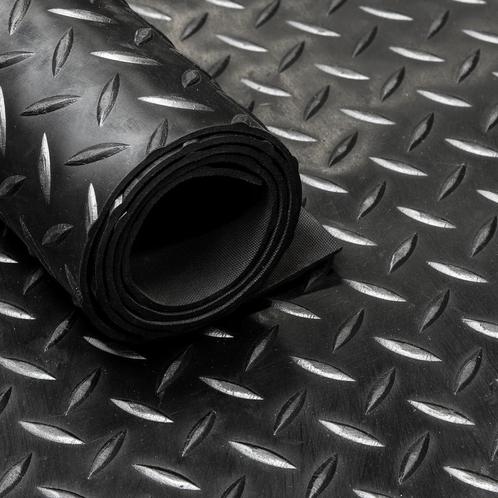 Rubber loper / rubbermat op rol – Diamant motief zwart – 3, Doe-het-zelf en Verbouw, Overige Doe-het-zelf en Verbouw, Verzenden