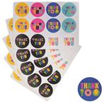 Fako Bijoux® - Thank You Stickers Op Vel - 38mm - Thank You, Verzenden, Nieuw