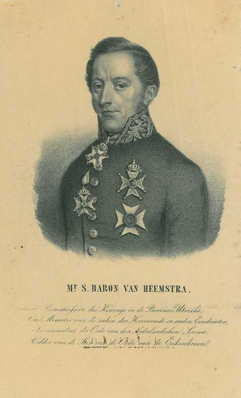 Portrait of Schelto baron van Heemstra, Antiek en Kunst, Kunst | Etsen en Gravures