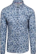Desoto Overhemd Denim Bloem Blauw maat M Heren, Kleding | Heren, Overhemden, Verzenden, Nieuw, Blauw, Desoto
