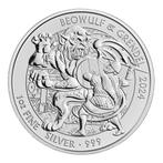 Beowulf and Grendel 1 oz Zilver 2024 British Myths and, Postzegels en Munten, Munten | Europa | Niet-Euromunten, Zilver, Losse munt