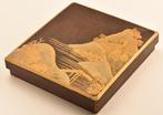 Doos - Hout, Goud, Lakker, heel fijn suzuri-bako met, Antiek en Kunst