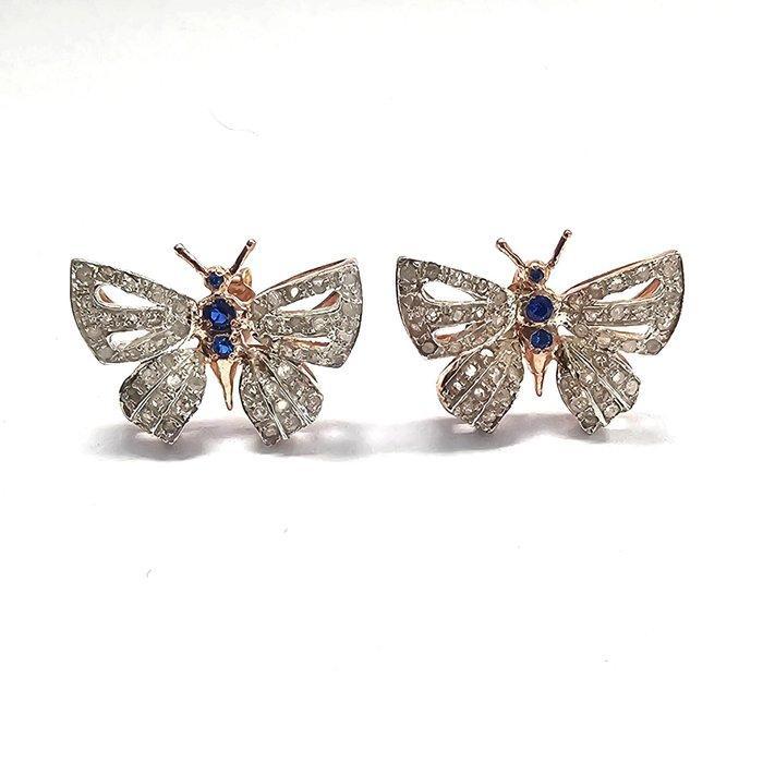 Zonder Minimumprijs - Oorbellen - 9 kt. Roségoud, Zilver -, Sieraden, Tassen en Uiterlijk, Oorbellen