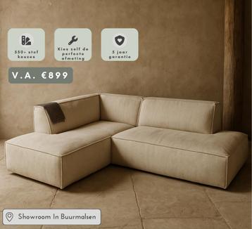 Hoekbank Tory – €1099 | 550+ STOFFEN | Elementenbank OP MAAT beschikbaar voor biedingen