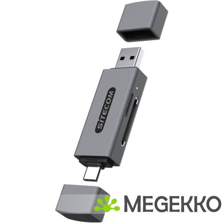 Sitecom USB-A + USB-C Stick Card Reader High Speed, Computers en Software, Netwerkkaarten, Nieuw, Verzenden