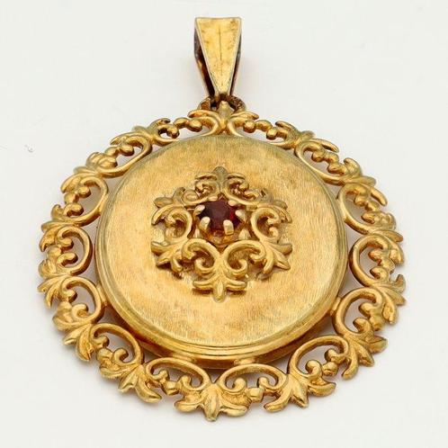 Hanger - 14 karaat Geel goud Citrien, Sieraden, Tassen en Uiterlijk, Antieke sieraden