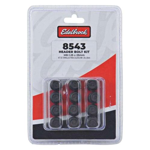 Exhaust Header Bolts, M8-1.25 X 25mm, Black Oxide, Auto-onderdelen, Uitlaatsystemen, Nieuw, Ophalen of Verzenden
