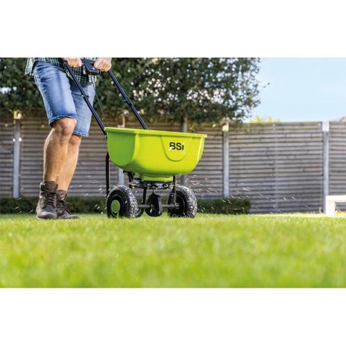 Bsi meststofstrooier mestkarretje strooiwagen 27 liter, Tuin en Terras, Hand-tuingereedschap, Ophalen of Verzenden