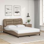 vidaXL Bedframe zonder matras Hvar kunstleer, Overige materialen, Bruin, Verzenden, Nieuw