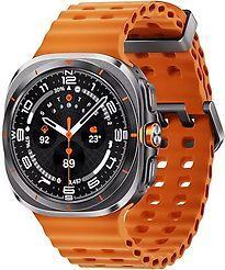 Samsung Galaxy Watch Ultra 47 mm kast van titanium op, Telecommunicatie, Overige Telecommunicatie, Zo goed als nieuw, Verzenden