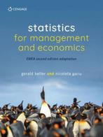 Boek Statistics for Management and Economics 9781473768260, Boeken, Verzenden, Zo goed als nieuw