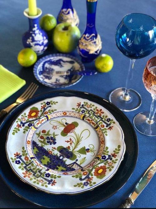 Tafelkleed voor grote tafels, inktblauwe kleur. - Tafelkleed, Antiek en Kunst, Kunst | Designobjecten
