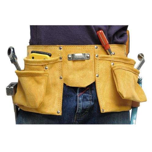 Tooltech Gereedschapsgordel - Leer en Nylon - 11 Vakken -..., Huis en Inrichting, Overige Huis en Inrichting, Nieuw, Ophalen of Verzenden