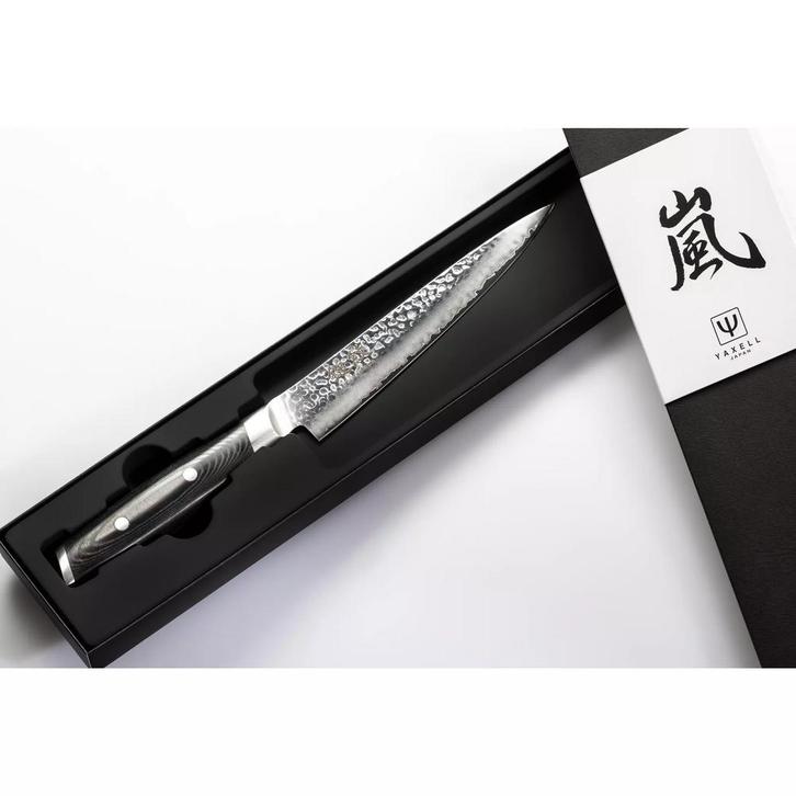 Yaxell Tsuchimon Vleesmes 18 cm – VG10 Staal – Gehamerd, Huis en Inrichting, Keuken | Bestek, Los bestek, Nieuw, Rvs of Chroom