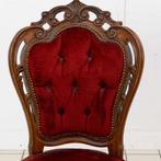 (4) Barok Roodfluwelen Stoelen, Ophalen of Verzenden, Nieuw