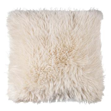 kussen teddy langhaar all over gebroken wit 45x45cm beschikbaar voor biedingen