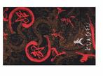 Haarband Multifunctioneel Orient Print Zwart Bruin Rood, Nieuw