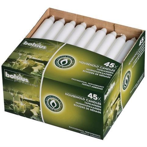 Kaarsen wit - 20cm - 45 stuks, Zakelijke goederen, Horeca | Keukenapparatuur, Nieuw in verpakking, Verzenden