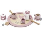 Houten theeservies in roze voor uren fantasiespel, Kinderen en Baby's, Ophalen of Verzenden, Nieuw