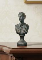 Figura con peana - Buste, Dama clásica - 14 cm - gietijzer, Antiek en Kunst, Curiosa en Brocante