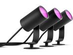 Philips Hue Lily tuinspot - wit en gekleurd licht - 3-spots, Tuin en Terras, Buitenverlichting, Verzenden, Zo goed als nieuw