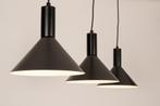 Rietveld Hanglampen - Zwart - Metaal, Huis en Inrichting, Lampen | Hanglampen, Verzenden, Nieuw