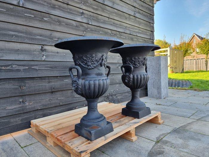 (72cm) - Vaas - Gietijzer - XL Dubbel Handvat, Antiek en Kunst, Kunst | Designobjecten