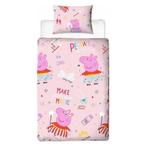 Peppa Pig kinderdekbedovertrek Magic - microvezel - 135x200, Kinderen en Baby's, Kinderkamer | Beddengoed, Nieuw, Verzenden