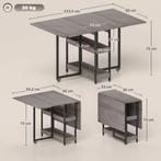 TRUUSK Eettafel Opvouwbaar Keukentafel Voor 2-4 Personen Met, Huis en Inrichting, Verzenden, Nieuw