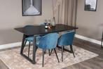 Eetkamerstoel - Nina - Blauw - Fluweel - Jörn, Huis en Inrichting, Stoelen, Verzenden, Nieuw