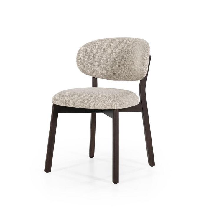 Stoel Eleonora MIKKY BRUIN Taupe *NIEUW* Eetkamerstoel, Huis en Inrichting, Stoelen, Vijf, Zes of meer stoelen, Overige kleuren